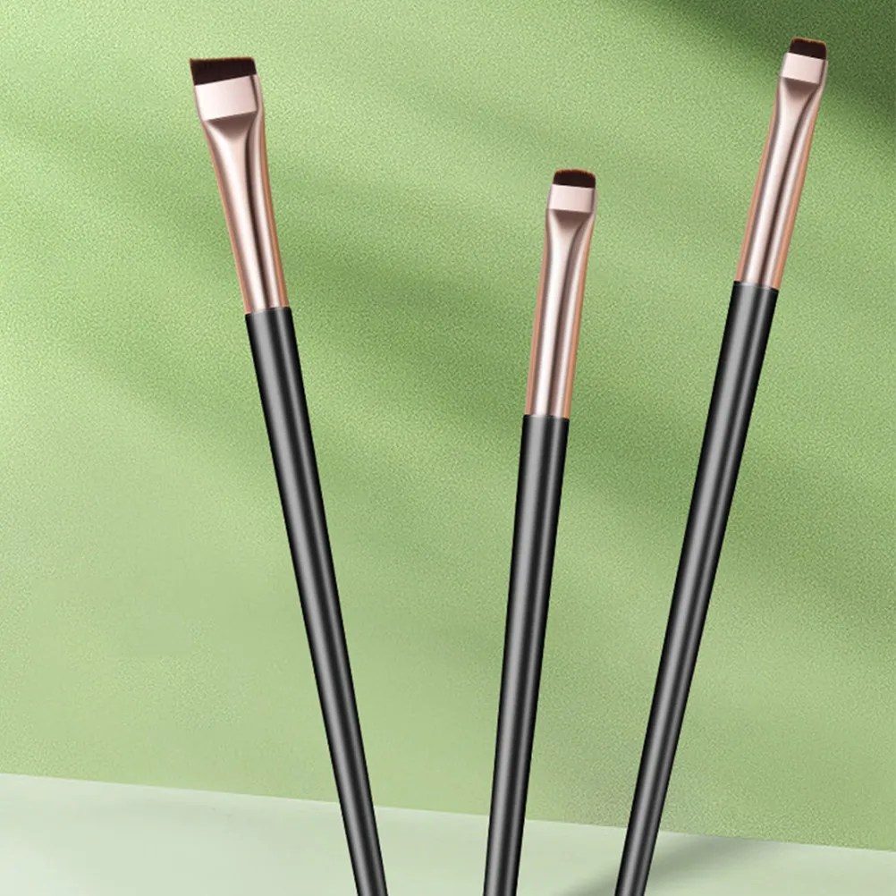 1 ensemble de pinceaux pour eye-liner, pinceaux de maquillage angulaires de précision, outil applicateur d'eye-liner pour usage professionnel et domestique, sourcils