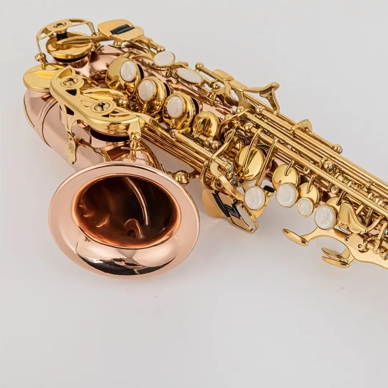 New Professional SC WO20 Bb Soprano Saxophone phosphor Bronze copper Gold key high quality Sax with Accessories