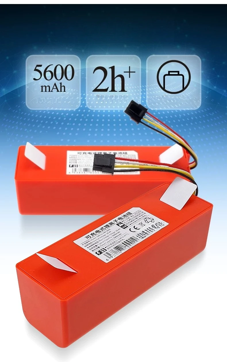 Long Lasting Lithium‑ion Replacement Battery For Xiaomi Mijia 1S 2nd Gen 3C Pro Sweep Mop Robot Vacuum Repair Part