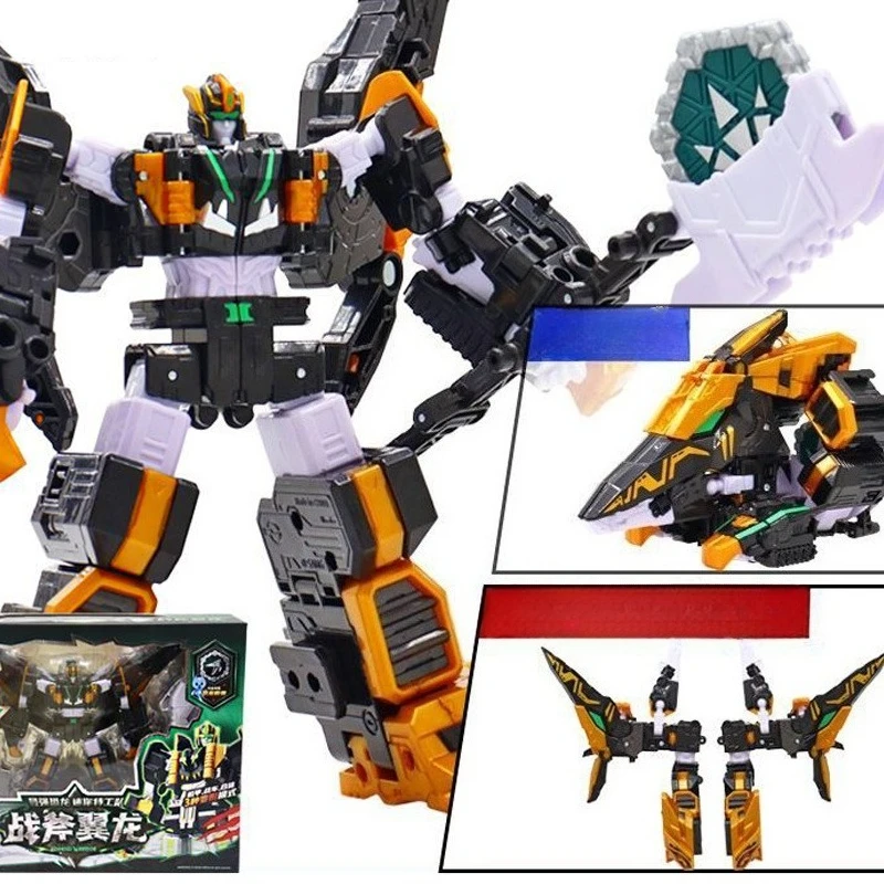 미니 포스 8 슈퍼 디노이드 변형 결합 메카 장난감 변형 티라노사우루스 로봇 액션 피규어 장난감 세트 소년 선물용