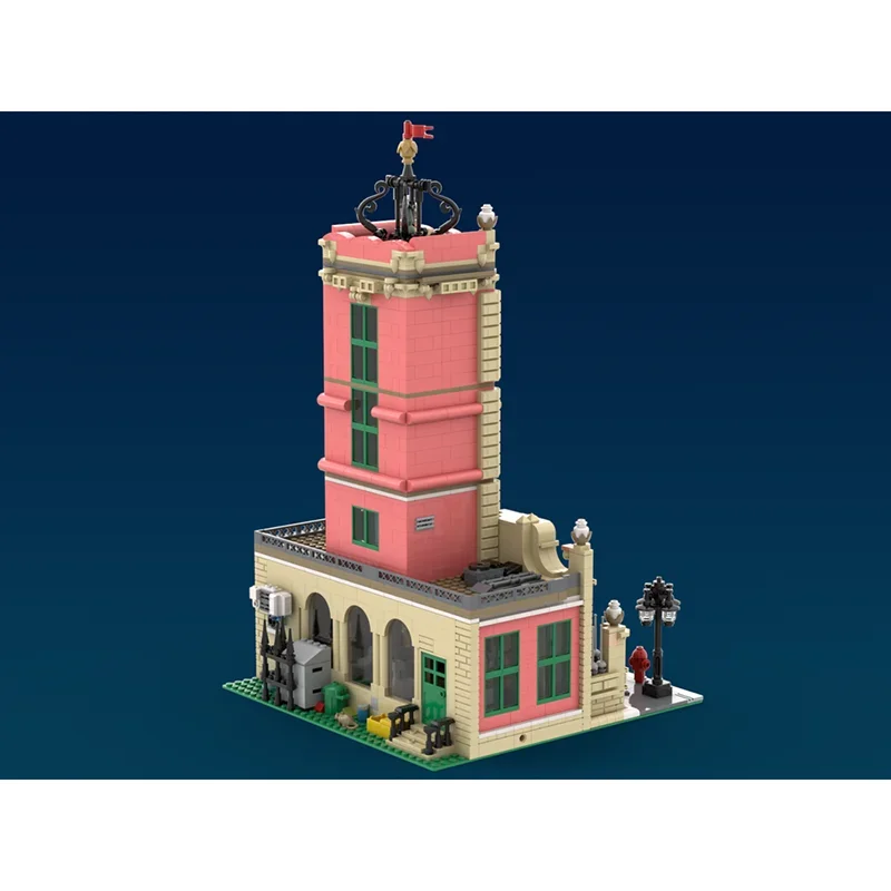 Moc Building Blocks Vecchia città Clocktower Tecnologia Mattoni modulari Modello Regali Giocattoli di Natale Set fai da te Assemblaggio