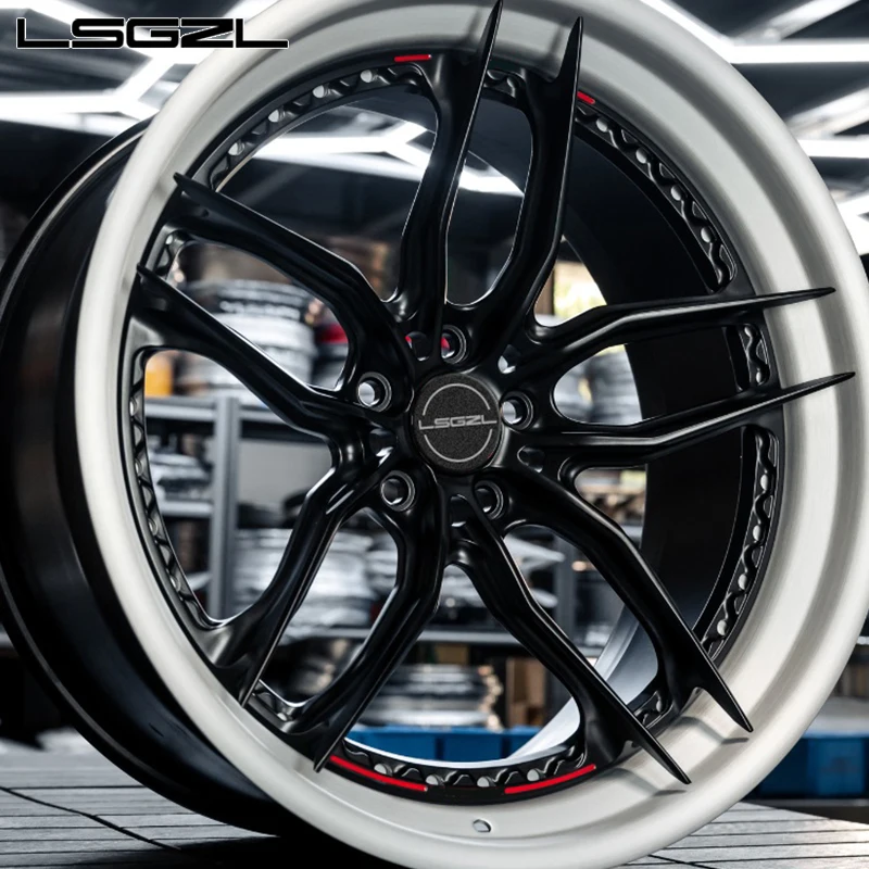 LSGZL 2 Piece Forged Wheel 18 20 22 24 26 Inch 5x120 5x130 5x114.3 5x127 High Quality 5 6 Hole Wheels SUV Sport  Car Wheel