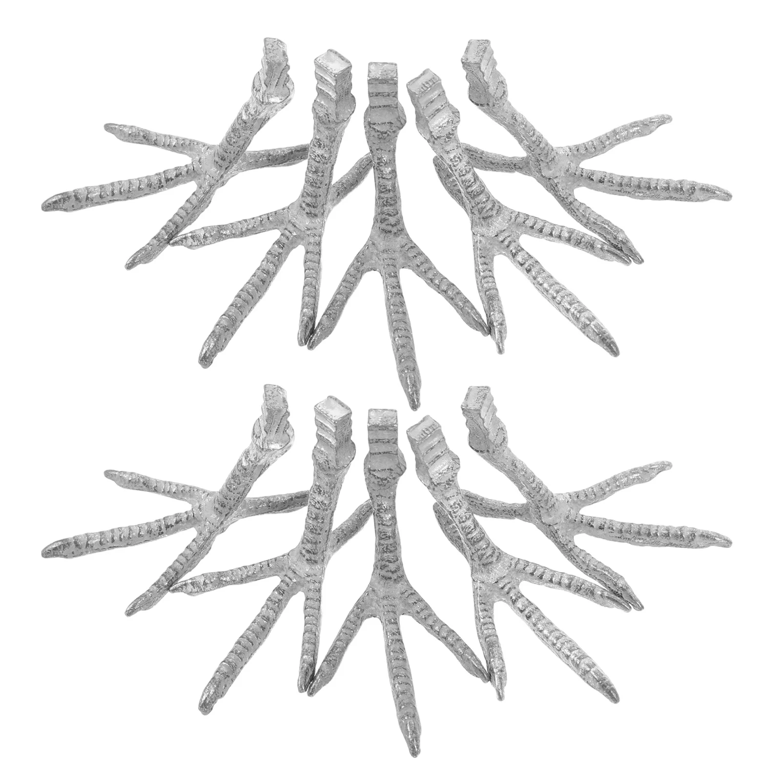 10 قطعة أقدام واقعية ل تقليد الببغاء مخلب ديكور الحرفية أقدام الطيور الحديد باو Diy بها بنفسك مشاريع نابض بالحياة الببغاء القدم محاكاة #6