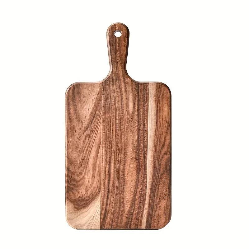 Acacia Wood Cutting Board with Handle - Ultra-Thick Dual-Sided Design,Durable & Easy-Clean Surface for Cheese, Meat, Vegetables