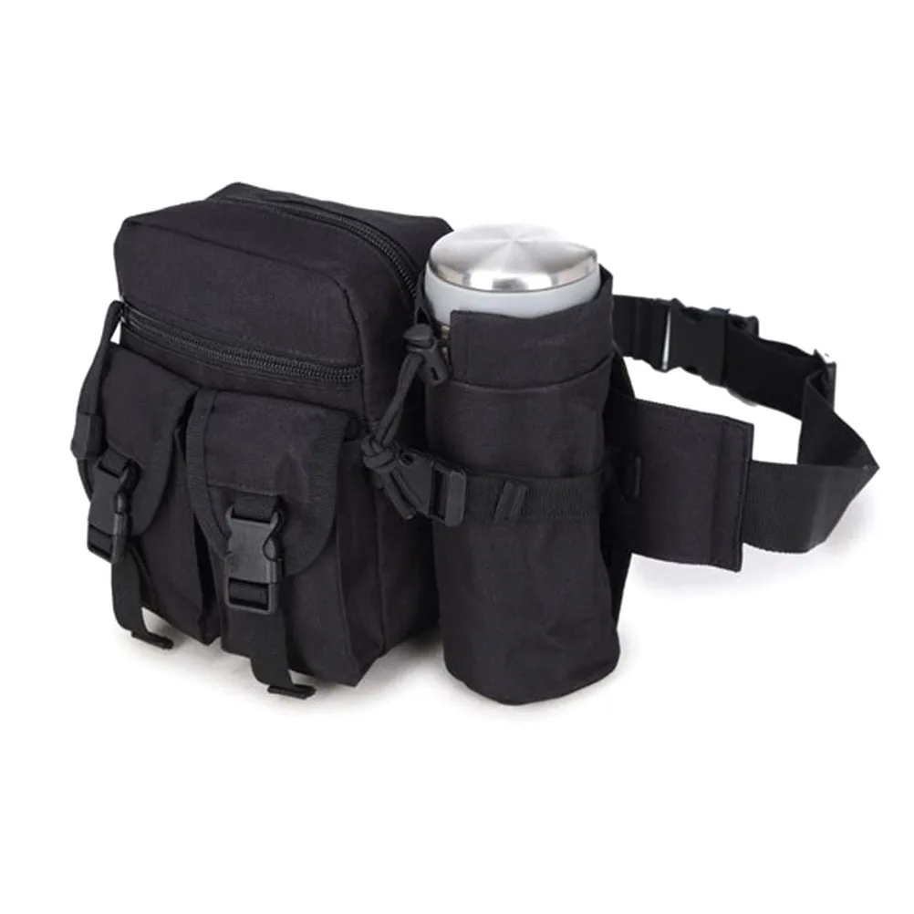 Sports Fanny Pack Black Outdoor Running Hiking Belt Phone Key Cash Holder Lightweight Chafe Free Quality Zipper