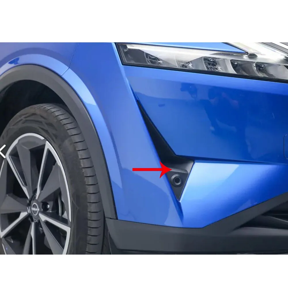 For Nissan Qashqai J12 2022 2023 2024 ABS Car Front Fog Light Strip Trim Cover Decoration Frame Sticker Auto Eyebrow Accessories