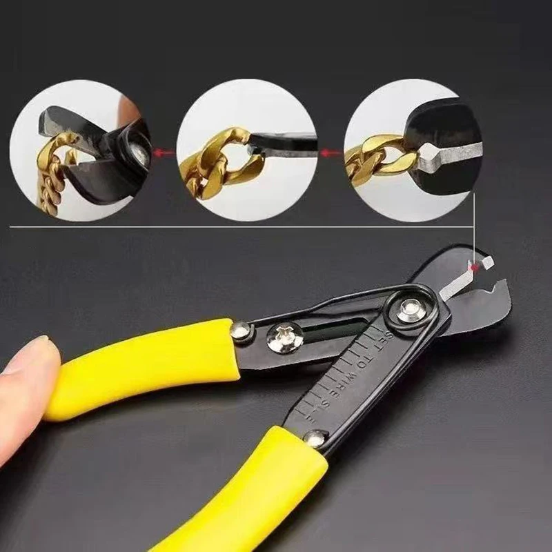 

Chain Pliers Wire Cutters Electrician's Wire Stripper Skinning Pliers Opening and Closing Pliers DIY Hand-made Pliers