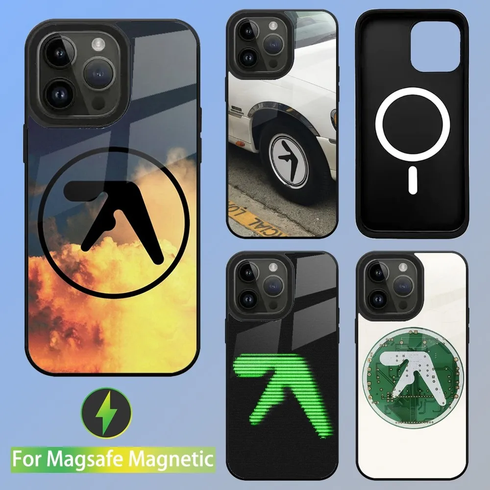 A-Aphex T-Twin S-Symbol Logo Phone Case For iPhone 16,15,14,13,12,11,Plus,Pro,Max Mini Magsafe Magnetic Wireless Charging