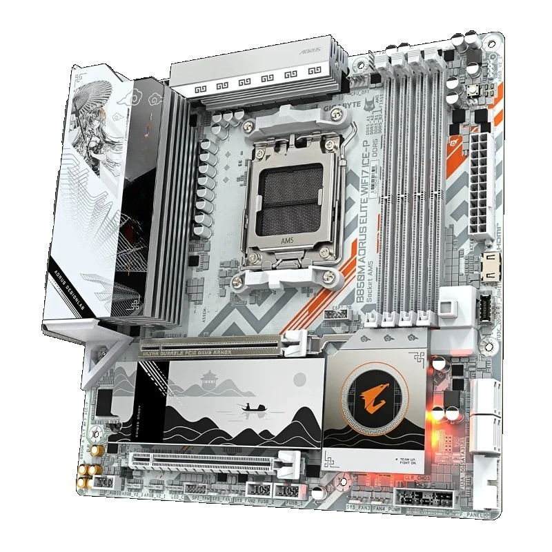 Pc Gaming X3D - B850M AORUS ELITE WIFI7 ICE-P X3D