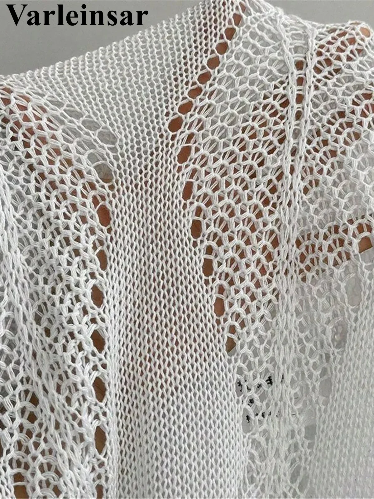 S - XL Backless Scava Fuori Tunica lavorata a maglia all'uncinetto Copricostume Copricostumi Abito da spiaggia Abbigliamento da spiaggia Abbigliamento da spiaggia Donna Donna V6347