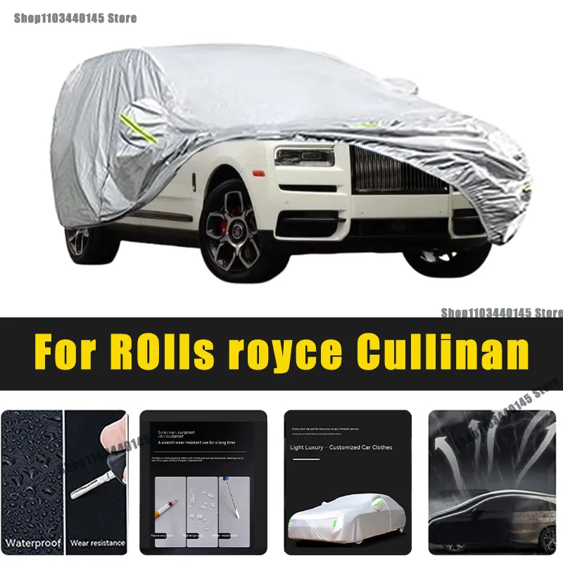 

Full Car Covers Outdoor Sun UV Protection Dust Rain Snow Oxford cover Protective For Rolls royce Cullinan Accessories