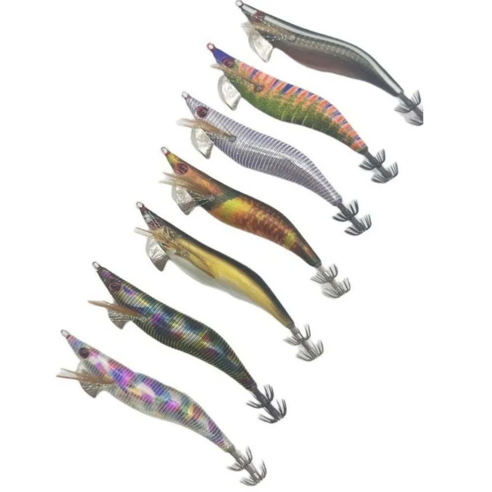 Bait Lure Light Cloth Fishing Squid Jig Japan Style UV Squid Lure 3.5# Glow Jigging Lure Night Fishing
