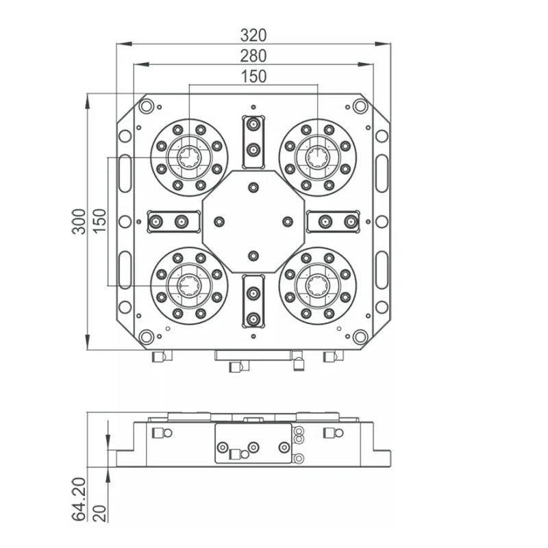 UPC Power Chuck UPC01 compatible 3R/EWORA tooling workholding