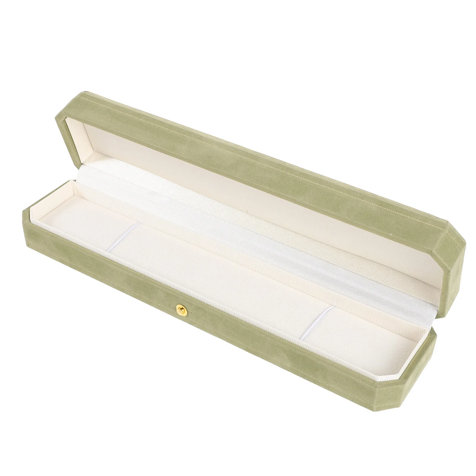 

Шкатулка для хранения ювелирных украшений, восьмиугольная, мягкая, большая, для кулонов, подарочная коробка, 9,25 x 2,2 дюйма, декоративная, для презентации