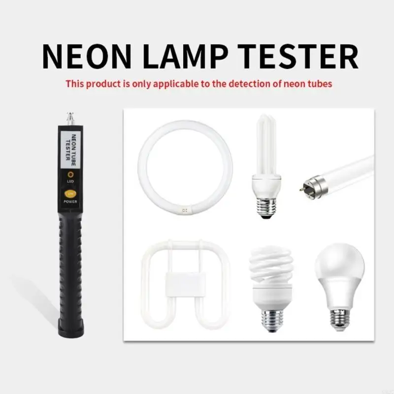 

G92C Fluorescent Light Bulb Tester Handheld Tube Tester LED Detector Repair Tool