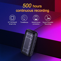 Mini voice activated recorder 500hours digital recording device professional sound dictaphone audio micro record portable small