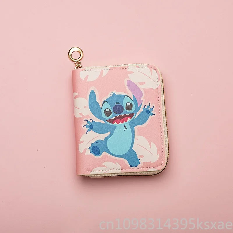 Мини-кошелек на молнии с персонажем Диснея для мальчиков, мужчин, студентов, короткий компактный кошелек для монет, держатель для карт для ежедневного использования в школе