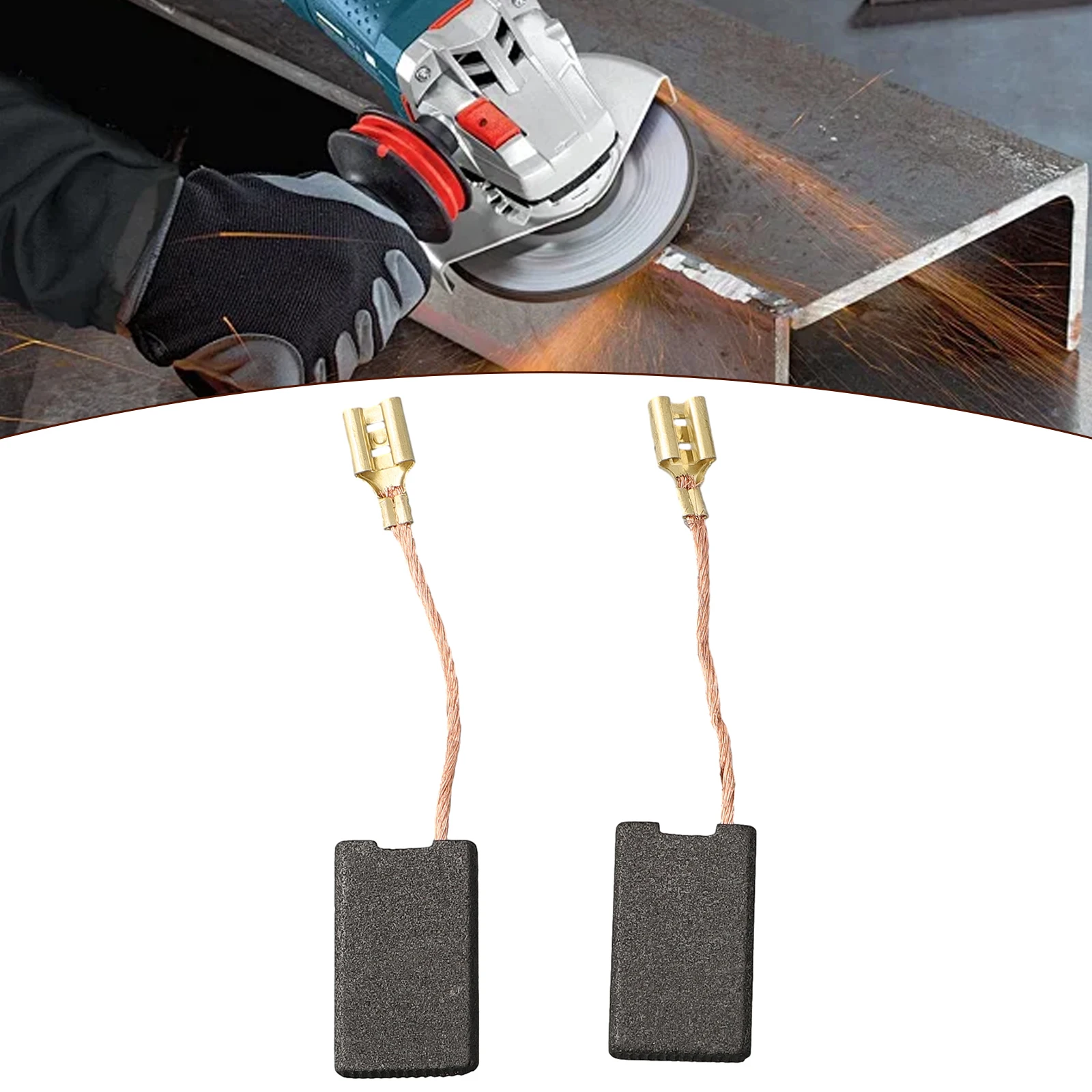 

2 шт. угольных щеток, совместимых с GSH11E, GBH11DE, GBH10DC, GBH10DE, 11223EVS, GSH10C SE для отбойных молотков.