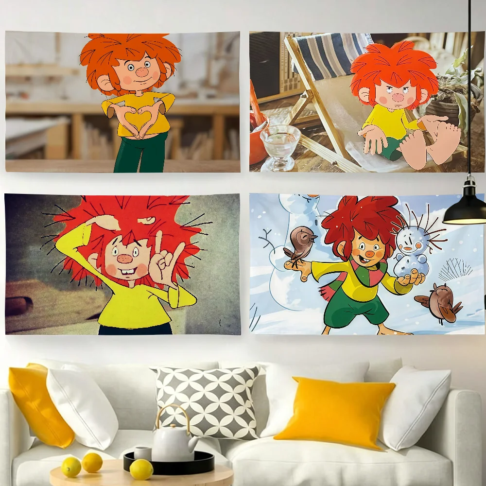 Cartoon M-Meister E-Eder-S flag For Garden Party Living Room Home Wall Decor Banner Bedroom Outdoor Tapestry