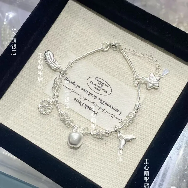 

2026 Love and Deepspace Game Anime Cos Rafayel Caleb Xavier Zayne Sylus Cartoon Cute Accessory Silver Bracelet Holiday Present