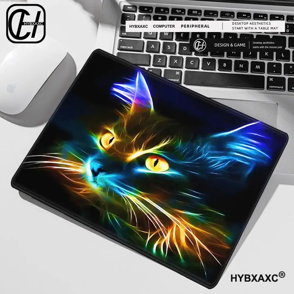 HD Big Promotion 22X18CM Cartoon Cute Cat Head Cool Designs Table Mouse Pad Laptop Computer Gaming Keyboard Animal Mat HYBXAXC