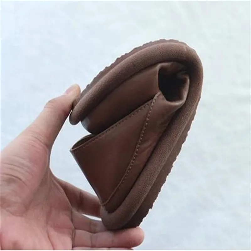 Leather soft leather women shoes round head set foot shallow mouth single shoes women\'s cowhide flat soft soled vulcanized shoes