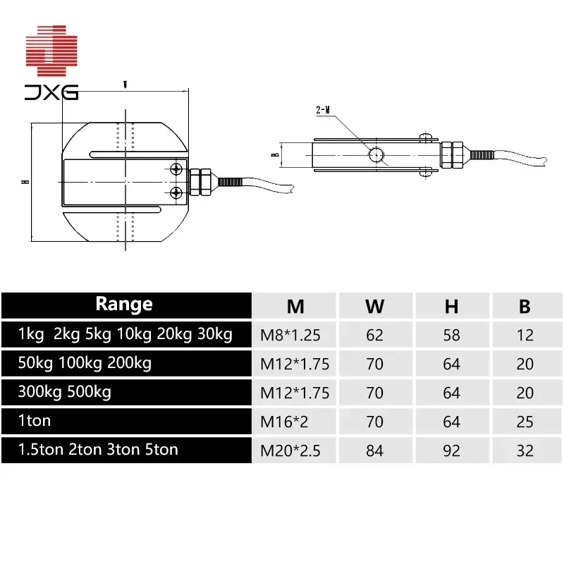 S-type load cell Compression Tension Feeding Equipment Force Gauge Prime Hanging Scale weight loadcell sensor 1000N 2000lb
