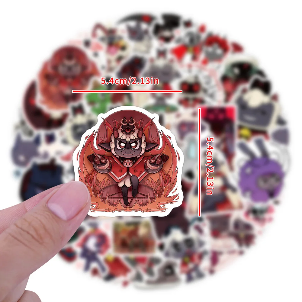 10/60/120PCS Cult of the Lamb Game Cute Graffiti Stickers Personalized DIY Skateboard Motorcycle Helmet Guitar Desk Stickers