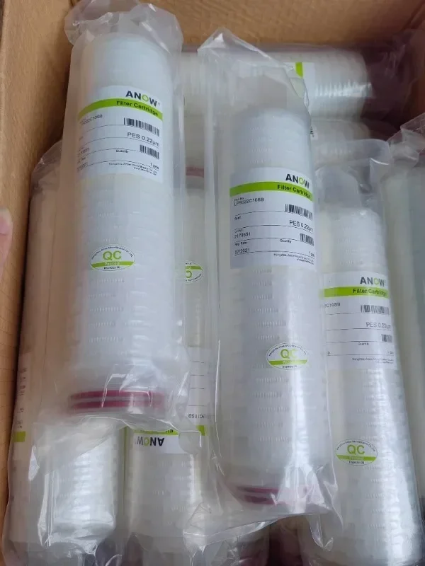 ANOW filter cartridge hydrophobic PTFE hydrophilic PTFE PES PP gas sterilization liquid sterilization core