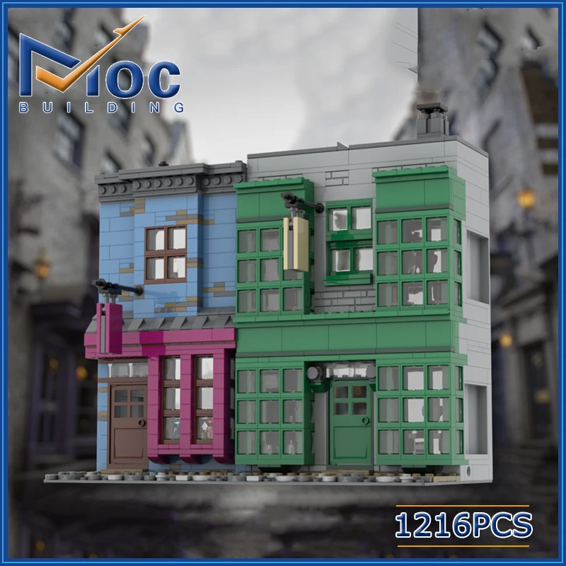 1216Pcs Classic Movie MOC Magical Menagerie Slug and Jiggers Building Blocks Castle Model DIY Assembly Brick Toy For Children