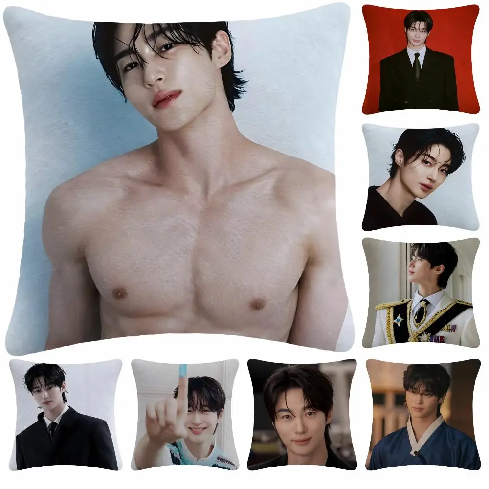 Celebrity Actor B-Byun Woo Seok Cushion Cover Soft Plush Decorative Sofa Bedroom Living Room Car Dorm Home Decor Gift