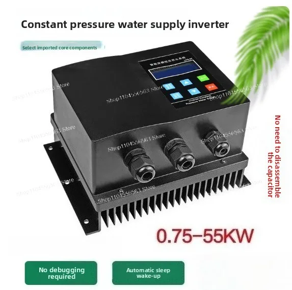 

Constant Pressure Water Supply Inverter, Single Phase 220V Input Two-Wire Output Frequency Converter for Pump Control