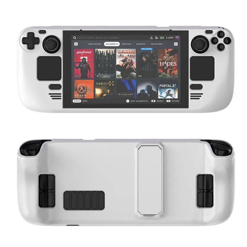 New Colorful Protective Case For Steam Deck OLed Game Console Protective Cover ,For Steam Deck Shell with Bracket - view 5