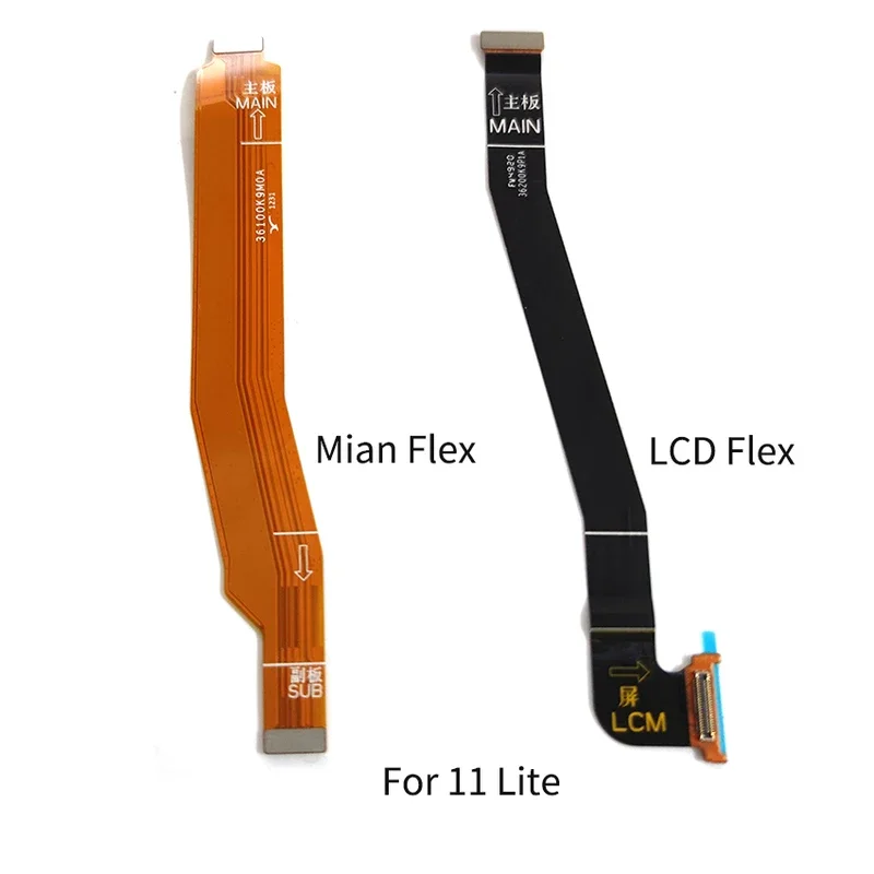 10PCS For Xiaomi Mi 11 Lite / 11 / 11 Pro / 11 Ultra Main Board Connector USB Board LCD Display Flex Cable Repair Parts