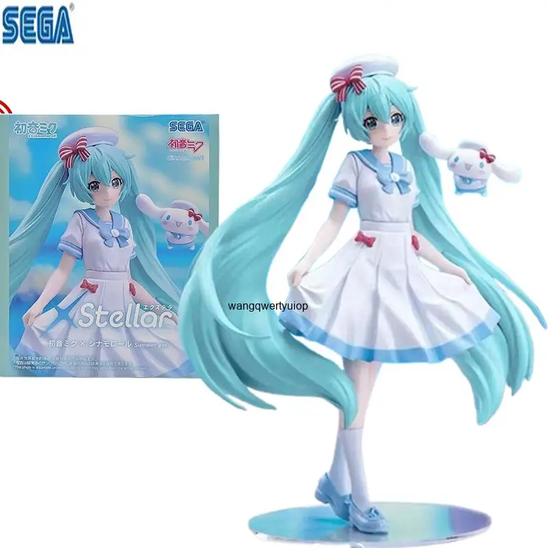 在庫あり。sega正規品「xstellar-初音ミク-ジェイドドッグ」可動式アニメ人形、手作りモデル、おもちゃ、ギフト。