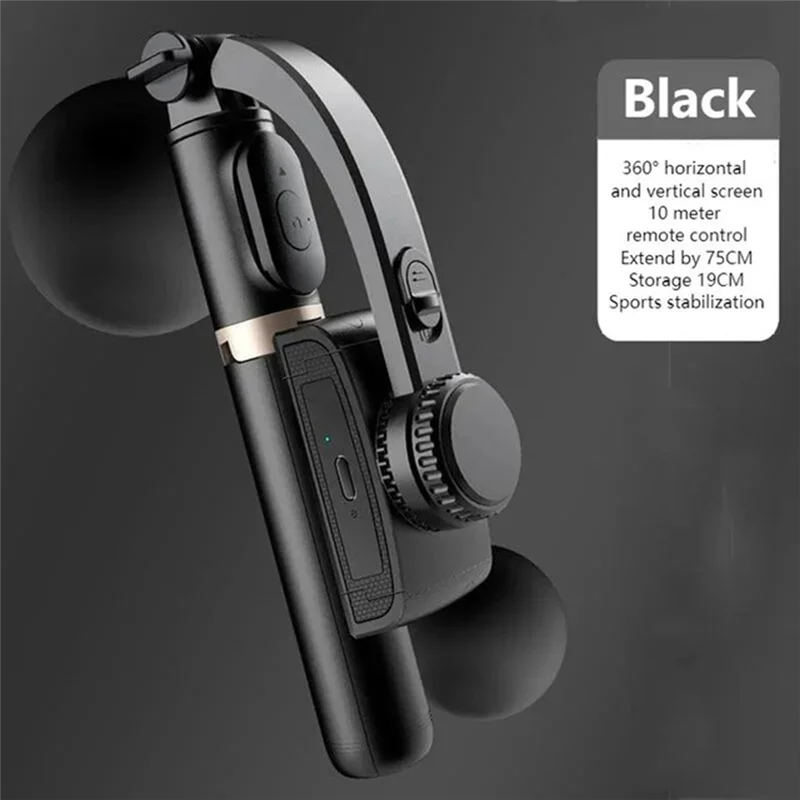 ABKN-Handheld Gimbal Stabilisateur Selfie Stick Smartphone Action Kameralar Bluetooth Tripod