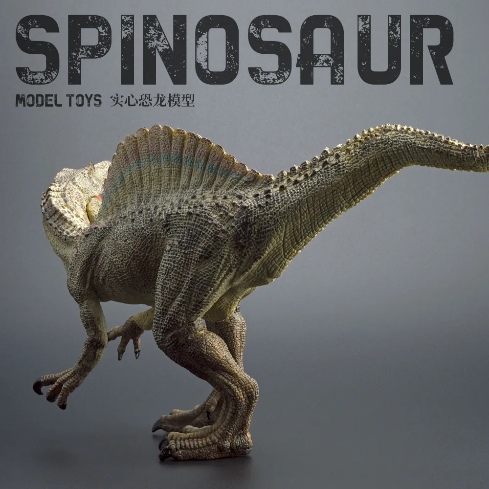 Spinosaurus Realistic Jurassic Dinosaur Model Solid Hard Rubber Simulation Toy For Adult Dinosaur Collectors Home Display Decor view 2
