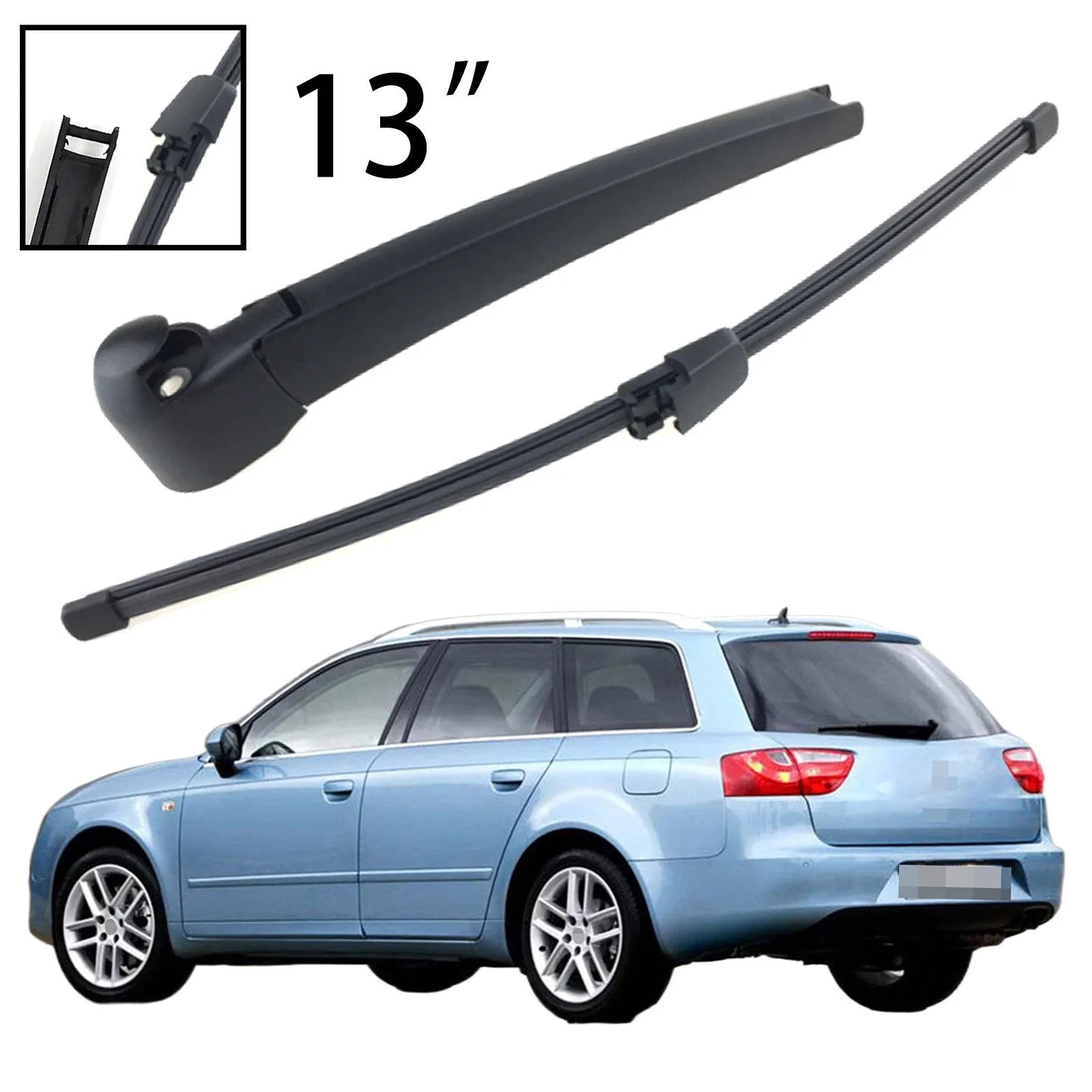 

13" Rear Windshield Windscreen Washer Wiper Arm Blade Set For Seat Exeo ST 3R5 2008-2013 Car Accessories Accsesories