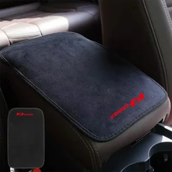 Suede Leather Armrest Mat Arm Rest Protection Cushion Auto Armrests Storage Box Cover Pad For Toyota FJ RAV4 C-HR Gazoo RAV4