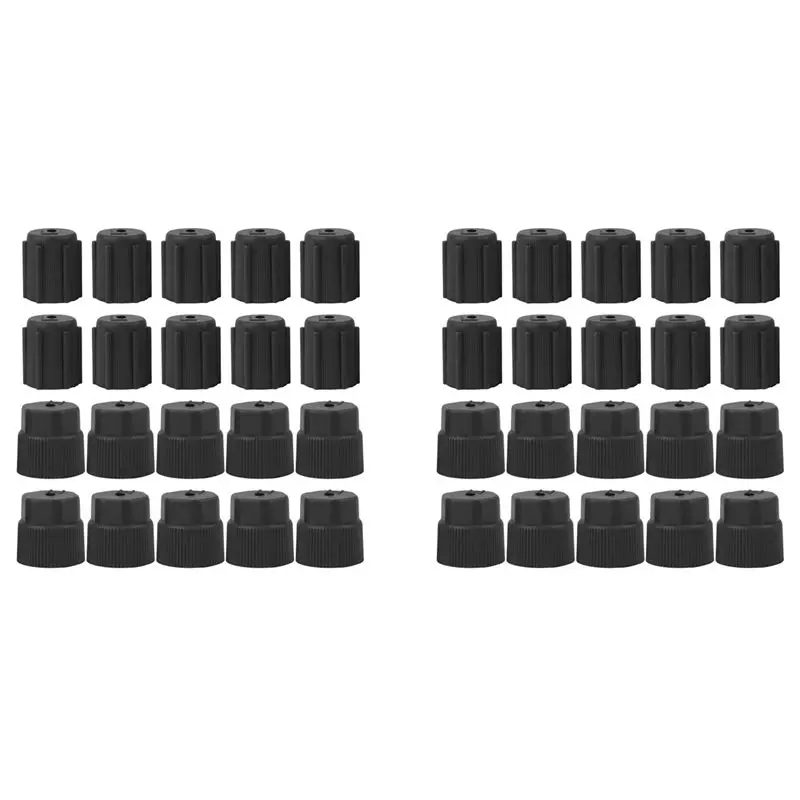 Buy Now 40Pcs R134A Air Conditioning Service AC System Charging Port Caps Car Charging Port AC System Caps Accessories