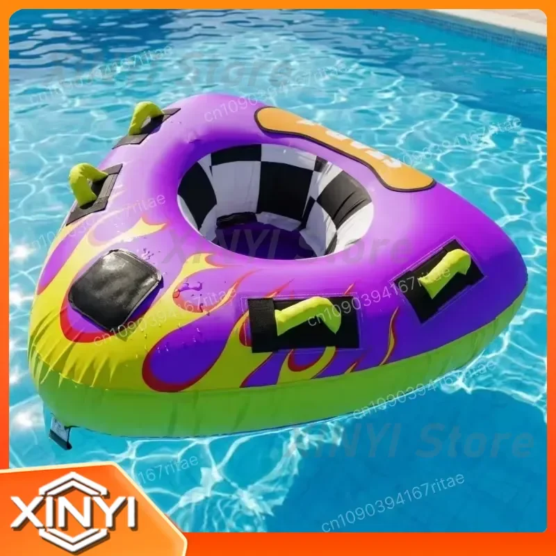 Heavy Duty Inflatable Flying Towable Tube, Water Floating Toy for Lake & Sea Water Entertainment