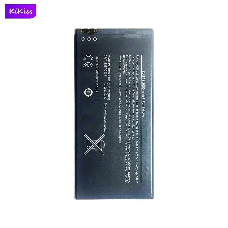BV-T4B Mobile Phone Battery For Microsoft Nokia Lumia 640 XL RM-1096 RM-1062 RM-1063 RM-1064 RM-1 BV T4B 3000mAh Real Capacity