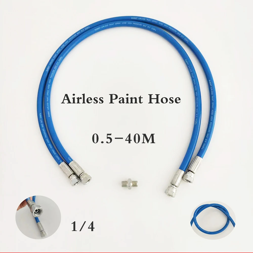 

0.5~40m Airless Paint Hose Tube Pipe High Pressure Hose 1/4" BSP 7250psi Airless Paint Sprayer Spare Part Paint Sprayer Hose