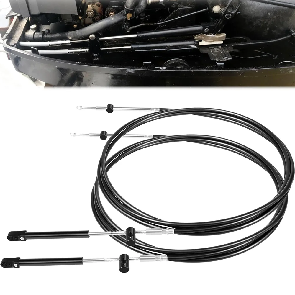 15FT Boat Throttle and Shift Cables for Gen1 600A Series Controller Replaces Part Number CC17915