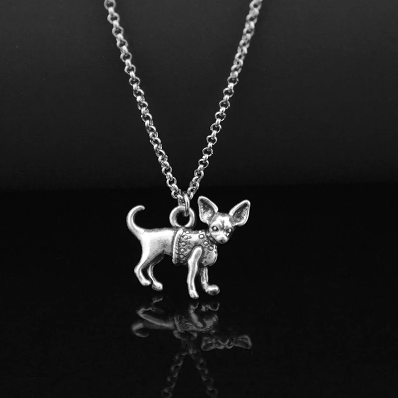 New German Shepherd&Corgi&Chihuahua&Whippet Dog Love Necklace Men Pet Charm Necklaces For Women Long Chains Party Gifts Jewelry