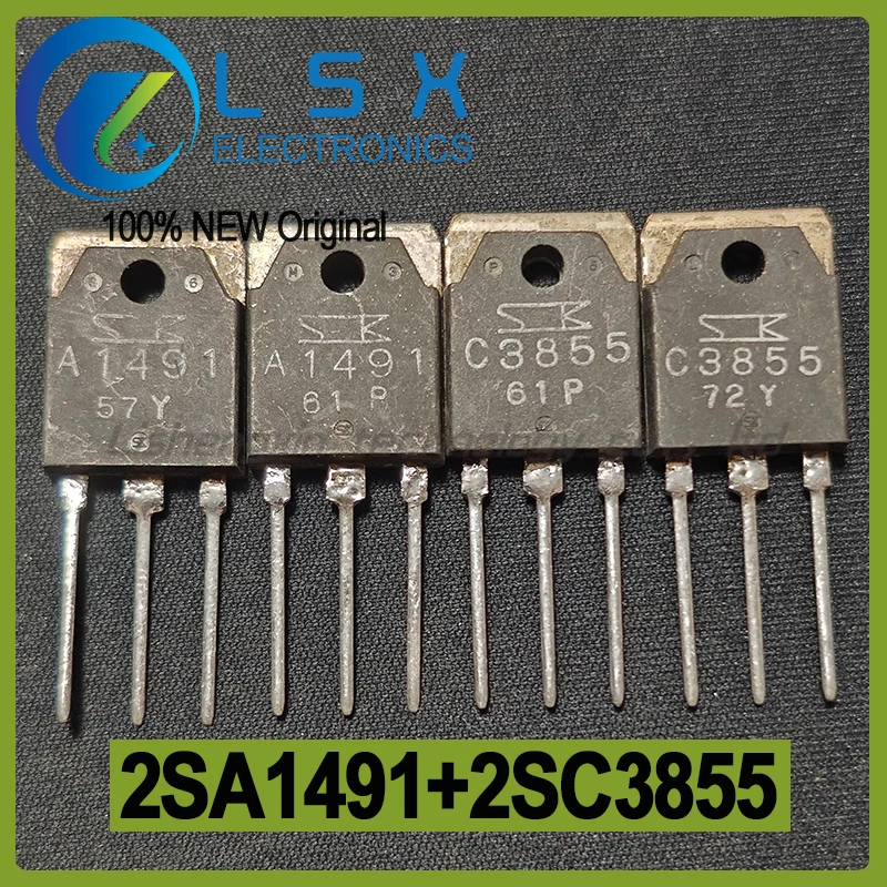 5pairs (10pcs) 2SA1491 + 2SC3855 C3855 A1491 TO-3P Audio amplifier tube