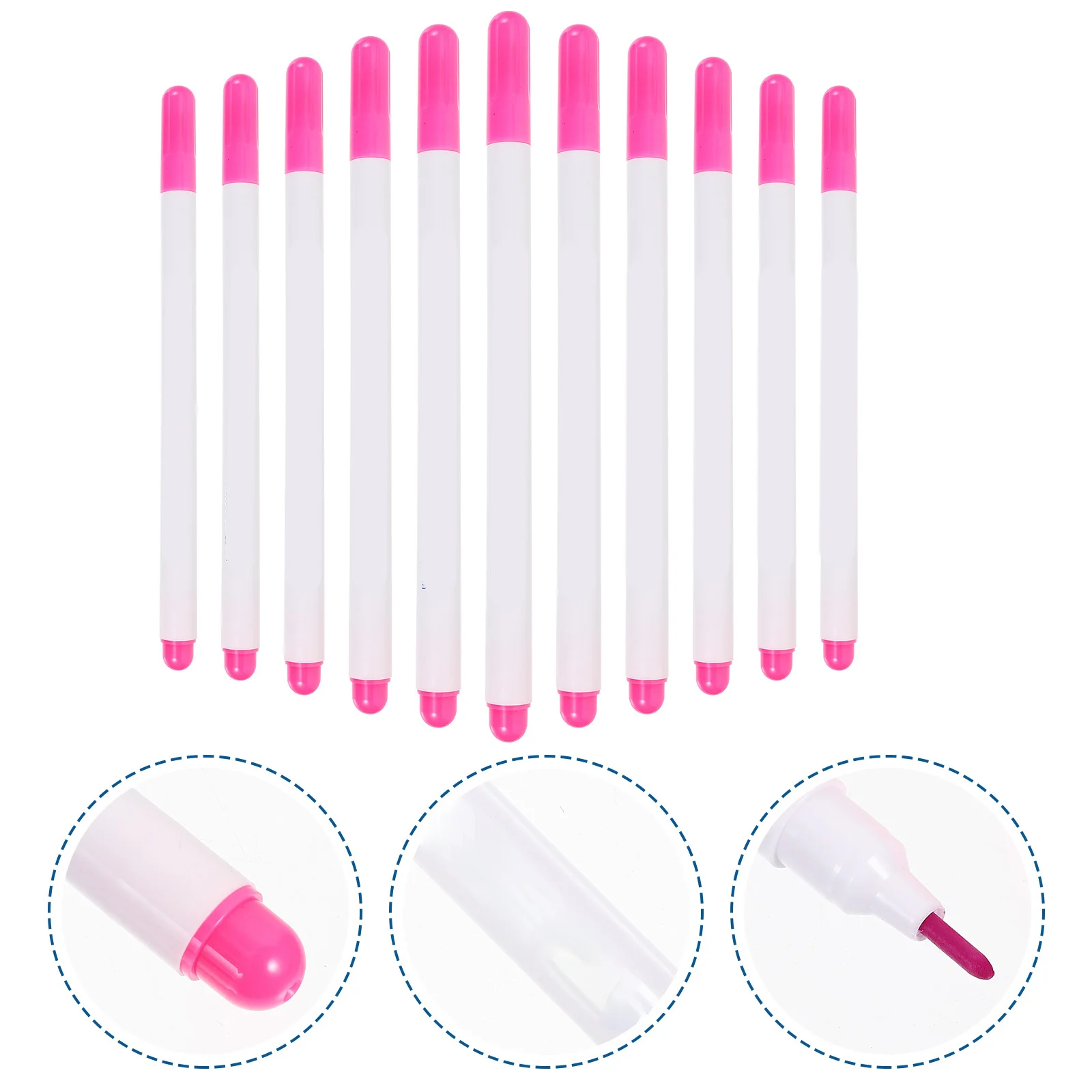 

12Pcs Oil Ink Pen Skin Marker Pens Easy to Operate Long Lasting Usage Non Smearing Positioning Marking Pink Pen