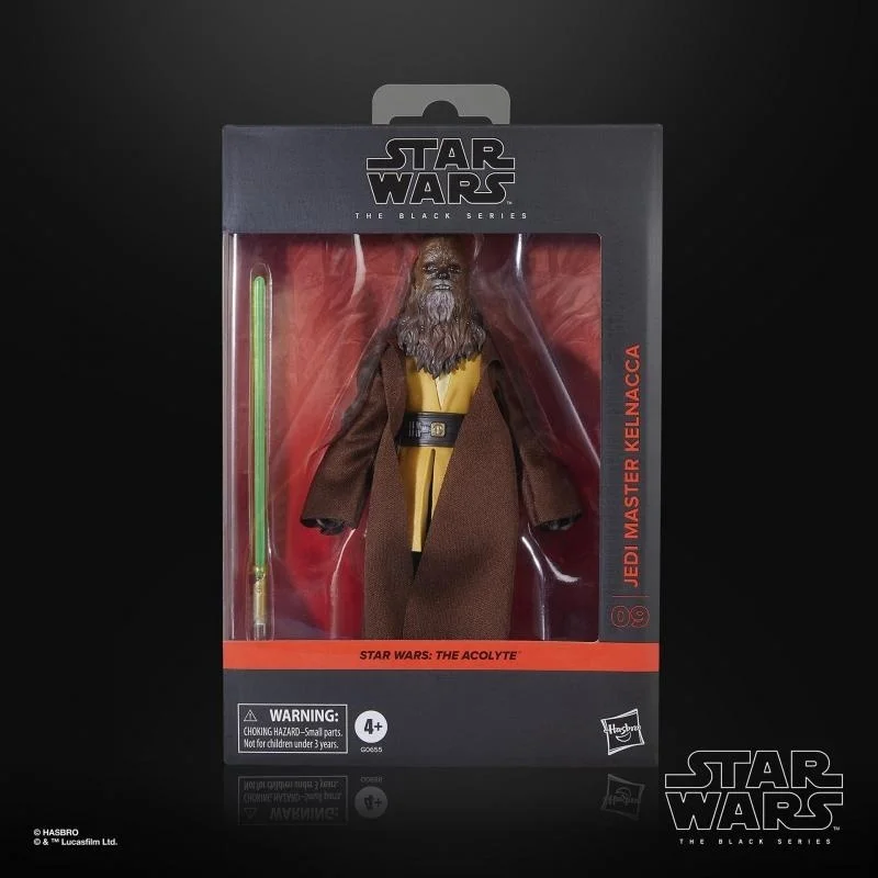 

6'' Star Wars: The Acolyte The Black Series Jedi Master Kelnacca Action Figure Collectible Model Desk Ornaments Toy Birthday Gif