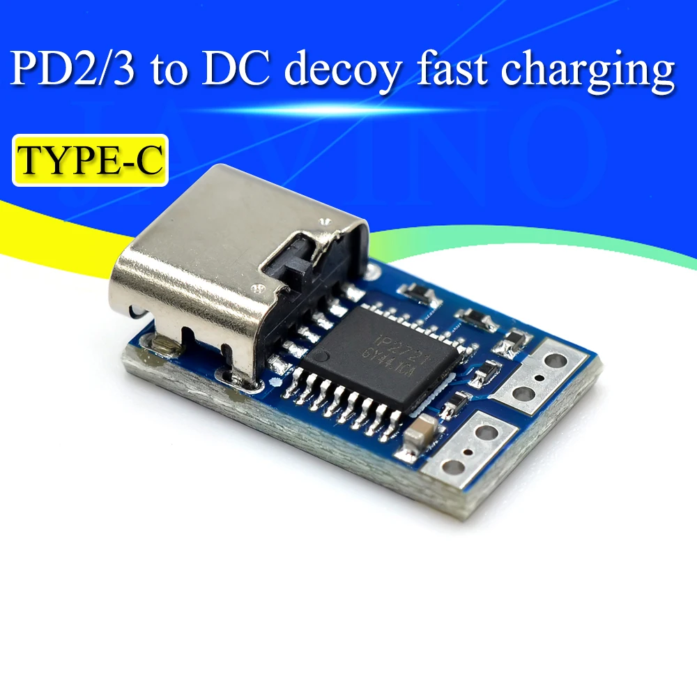 Type-C PD decoy module PD2.0 PD3.0 to DC DC trigger extension cable QC4 charger 9V 12V 15V 20V Fast Quick Charger PDC004