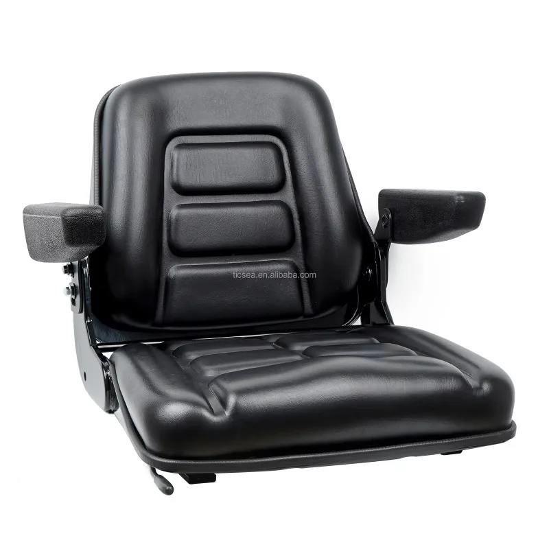 Skid steer loader Universal folding forklift seat with micro switch armrest